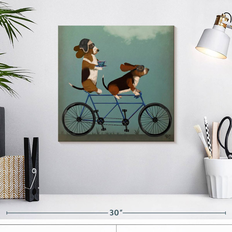Tandem Bramet Basset Hound, H 16 po x l 16 po
