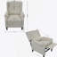 Fauteuil inclinable inclinable avec dossier réglable