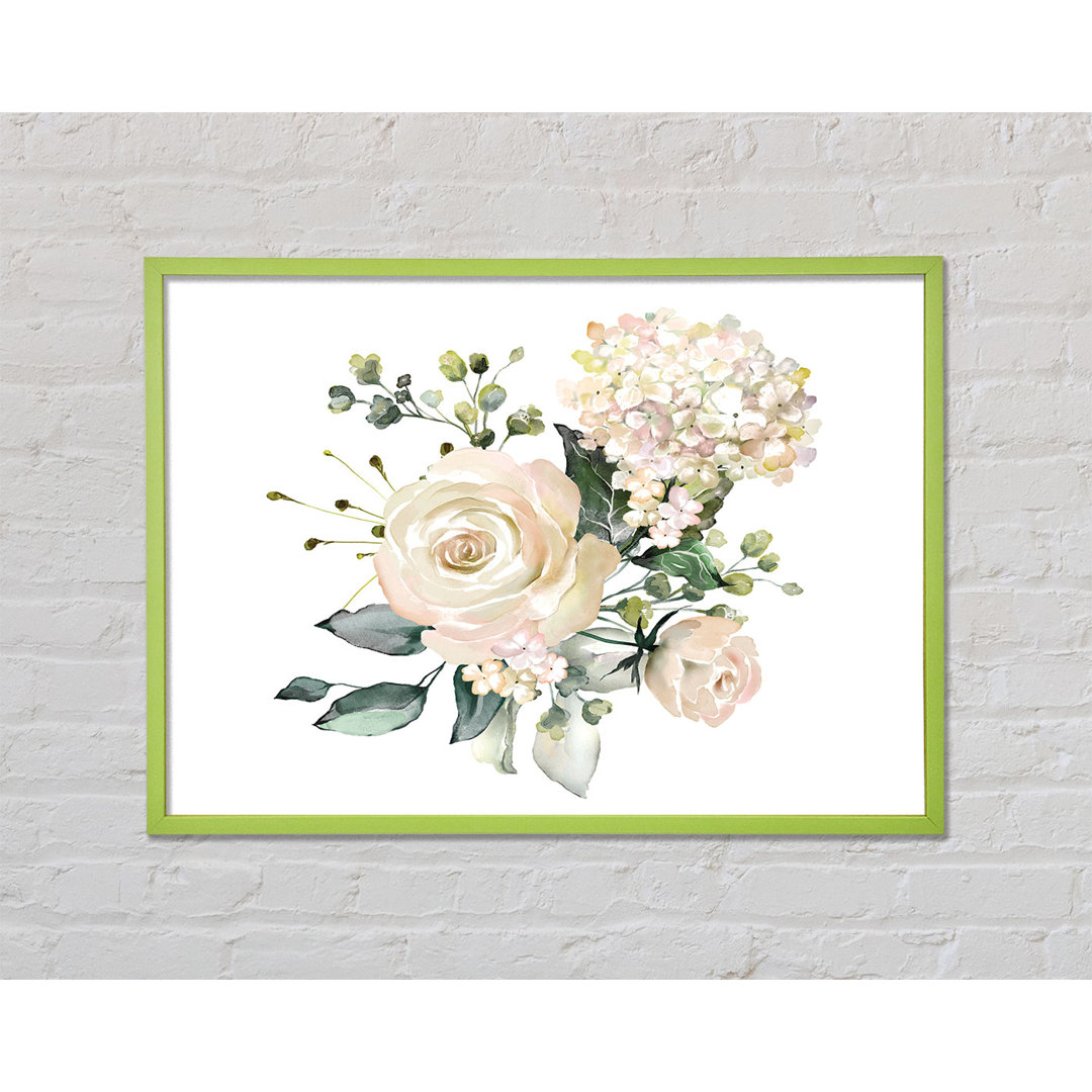 Daidone Light Pink Roses Display - Einzelner Bilderrahmen Kunstdrucke