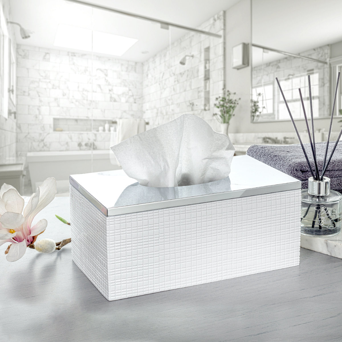 Rectangular Tissue Boxes Creative Scents Estella Rectangle Tissue Box Cover & Reviews | Wayfair