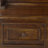 Wood Brown Coat Rack with Clock and Hooks
