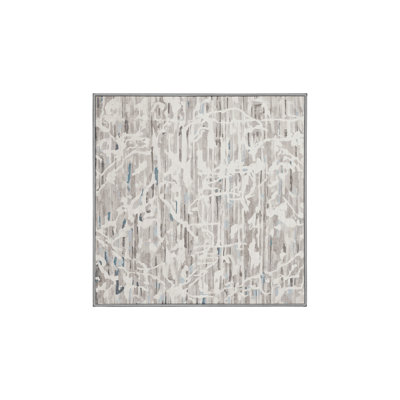 Tapis gris lavable à la machine