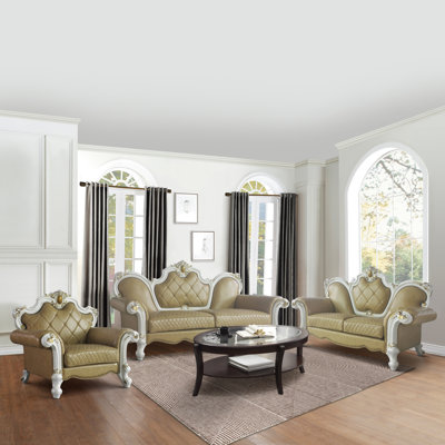 Chaise rembourrée picard et perle antique