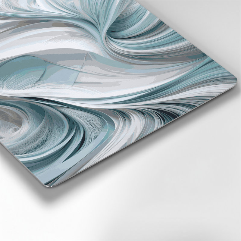 Abstraction numérique 41, art mural gris en métal, H 24 po x l 20 po