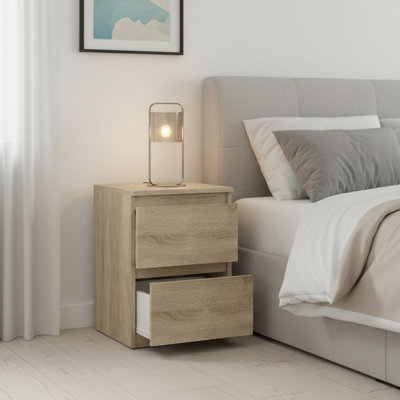 Delancey 30cm W Manufactured Wood Bedside Table