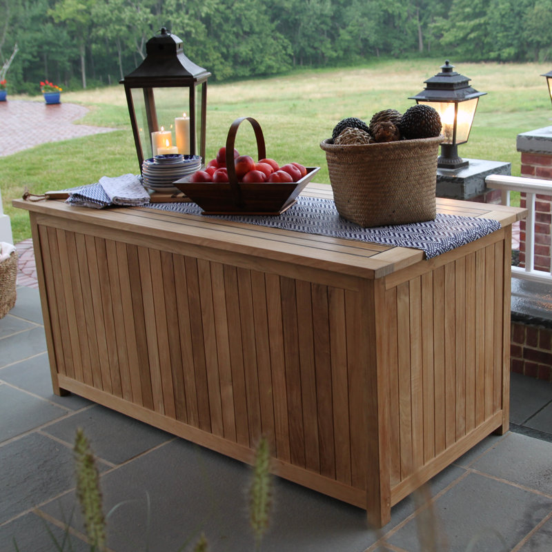 Essential 255 Gallon Teak Deck Box