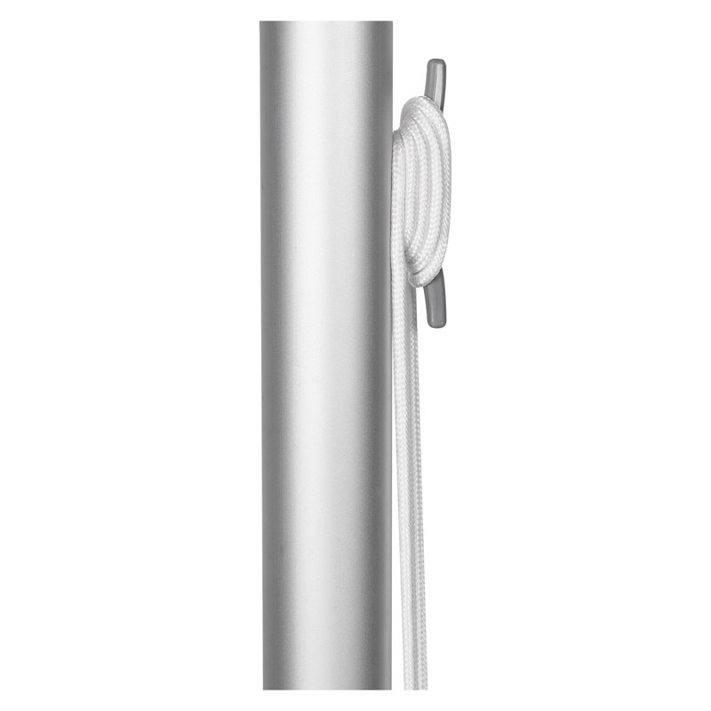 Ensemble de mât de drapeau en aluminium robuste de 25 pi - mât extérieur amovible avec fleuron en forme de boule dorée, système à double drisse et quincaillerie pour drapeaux américains