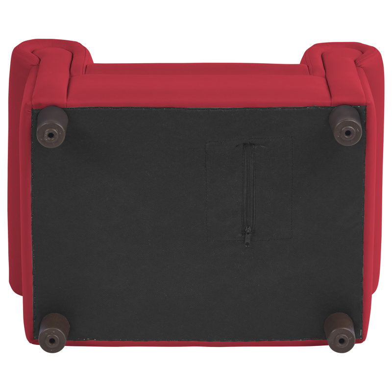 Little Lux Kids Club, 19" H x 22" W x 16" D, Red
