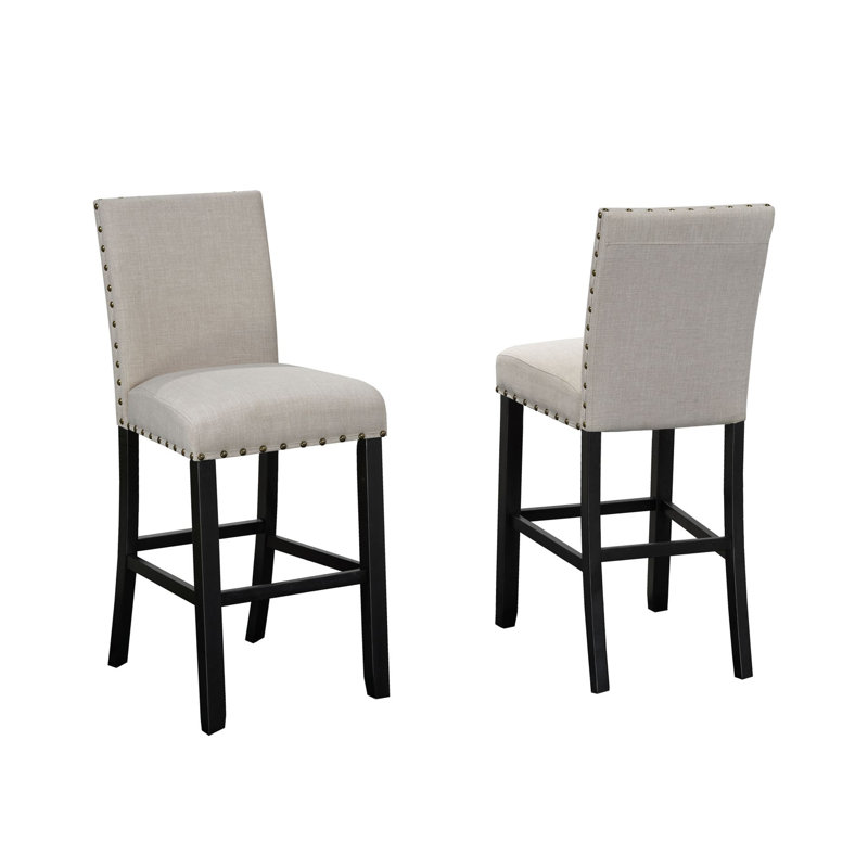 Tabouret Bravar, Tabouret de bar (siège d'une hauteur de 29 po), Beige