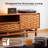 Caramel Wood TV Stand for TVs up to 80" with Media Storage Console Table-1674788273