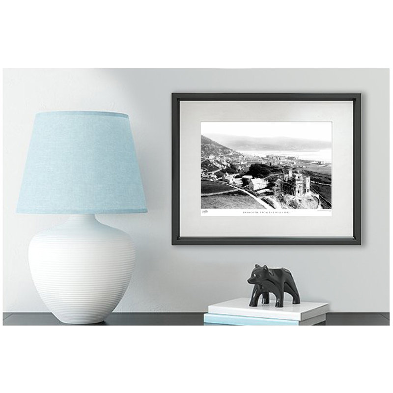 Barmouth, From The Hills 1892 - Single Picture Frame Print, 45cm H x 60cm W x 2.3cm D