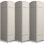 Cloison pliante à panneaux à double charnière, 6 panneaux, beige