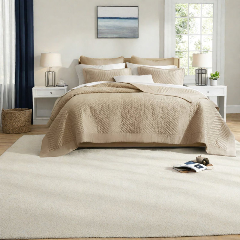 Breathable Bedding Sets Cotton Full Queen Modern Quilt Set For Home