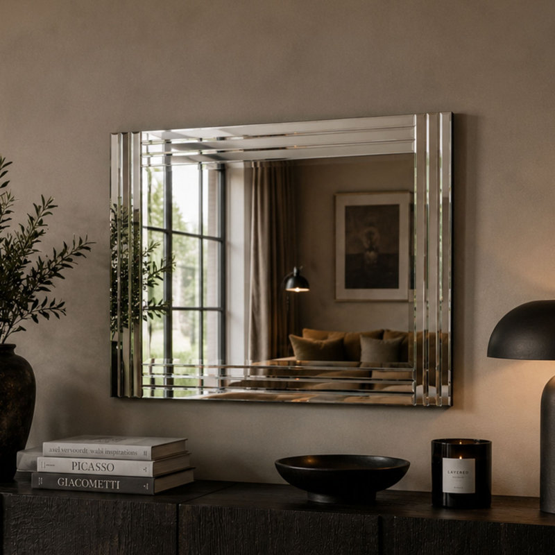 Jett Rectangle Mirror, 80cm H x 120cm W