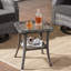 Ensemble de mobilier d'extérieur 8 pièces avec 4 chaises berçantes pivotantes, causeuse, table basse et 2 tables d'appoint, ensemble de conversation en osier avec coussins-978008143