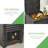 Outsunny Garden Compost Bin 80 Gallon Outdoor Large Capacity Composter Fast Create Fertile Soil Aerating Box, Easy Assembly, Black-118690758