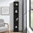 8-Tier Media Tower Rack, CD DVD Slim Storage Cabinet With Adjustable Shelves, Tall Narrow Bookcase Display Bookshelf For Home Office,Multi-Functional Double-Decker Bookcase-1566828451