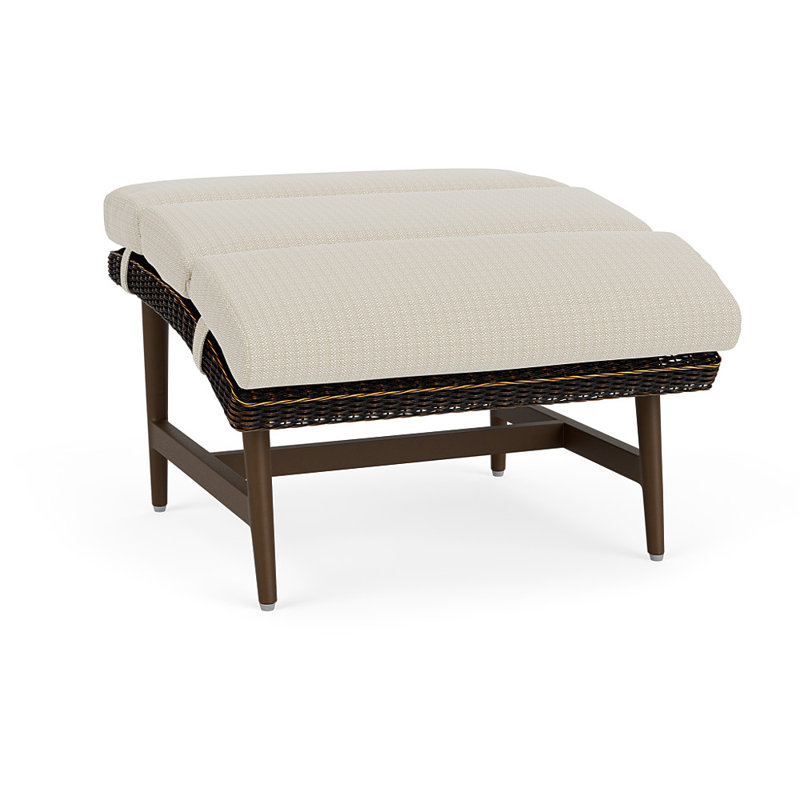 Cascade Outdoor Ottoman, Beach Natural, Mink