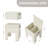 Beige White14 Inch Storage Ottoman Bench, Multi-Purpose Footrest Ottoman with Flipping Lid, Detachable Legs for Home Use, 220 lbs, Beige White-1807573954