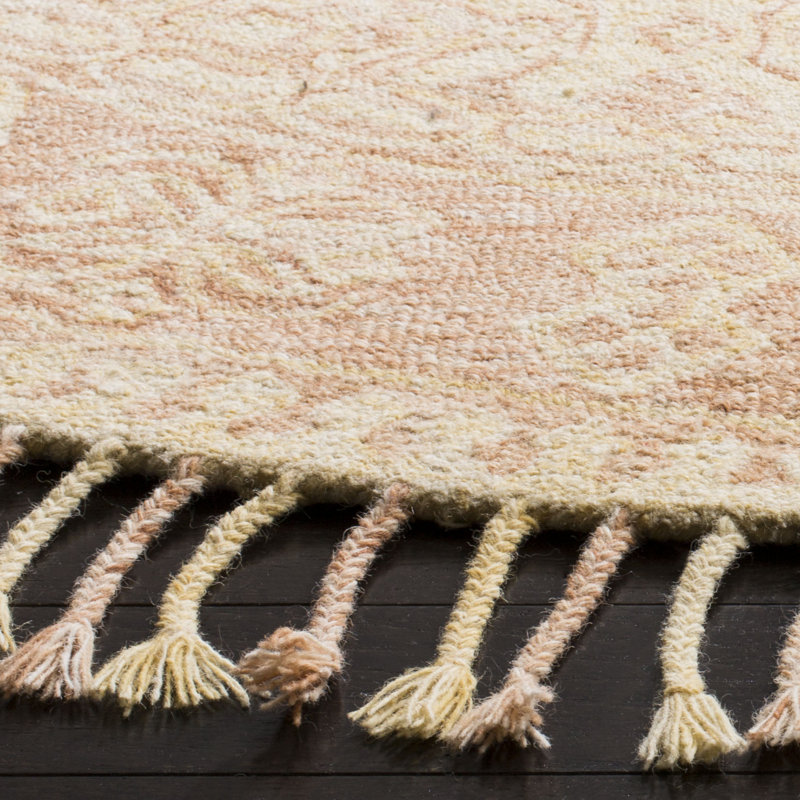 Vahakn Hand Tufted Wool Oriental Rug, Round 7'