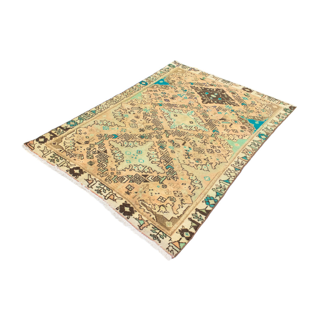 Hand Knotted Wool Beige Indoor/Outdoor Rug