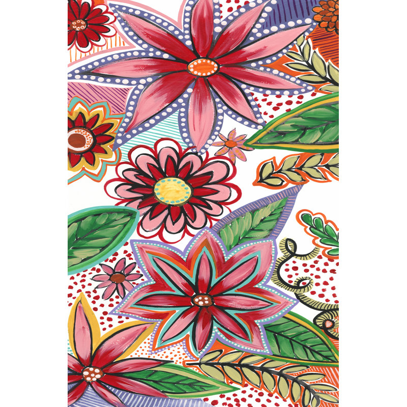Flowering Garden Whimsy II by Norman Wyatt Jr. - Wrapped Canvas Print, 46cm H x 30cm W x 3.8cm D