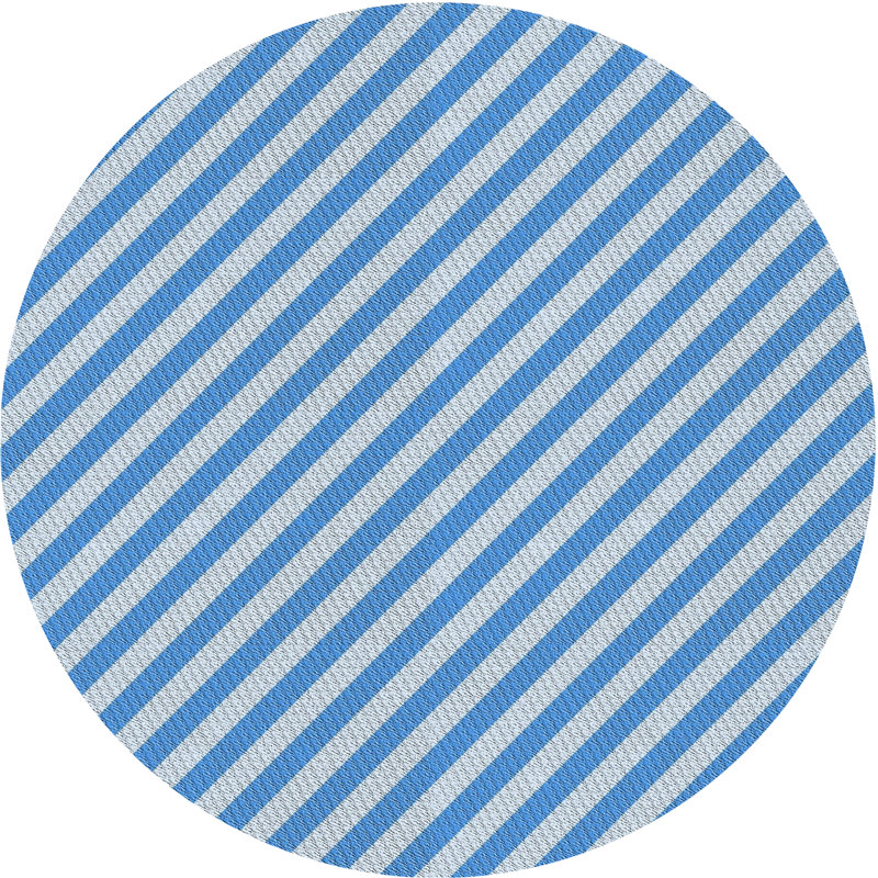 Tapis bleu ciel Statham, Rond 6 pi