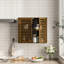 Armoire à pharmacie, armoire de rangement de salle de bain murale, organisateur d'économie d'espace au-dessus de la toilette avec portes et tablettes en bambou, noyer-1229352995