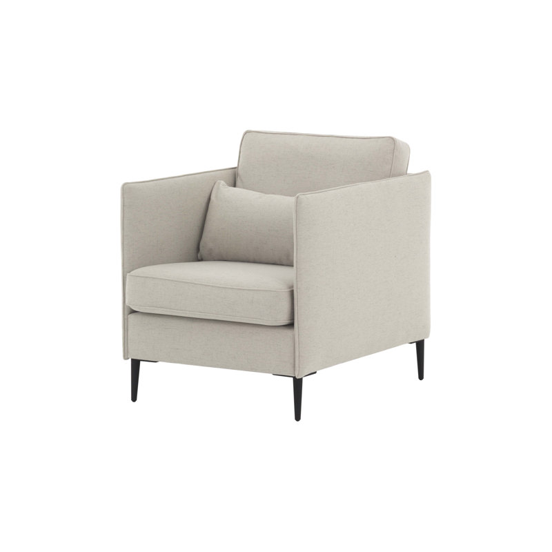 Upholstered Armchair, Beige