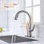 Robinet de cuisine rétractable à poignée simple avec accessoires-70529048