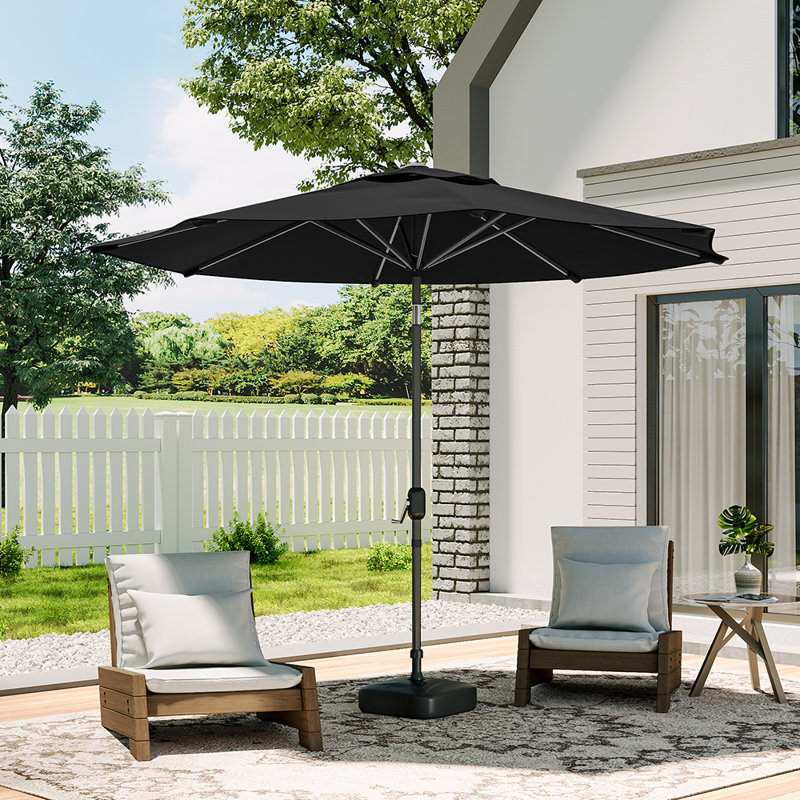 Aaroon 300cm Tilt Market Parasol, Red