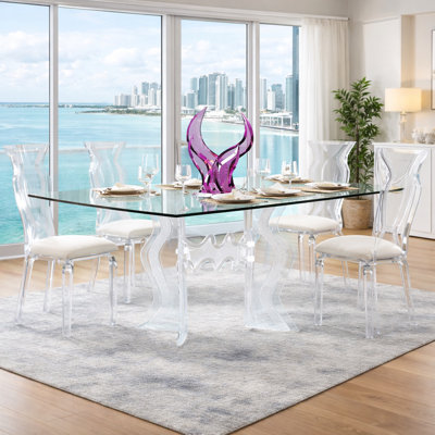 Jaiven Glass Top Dining Table