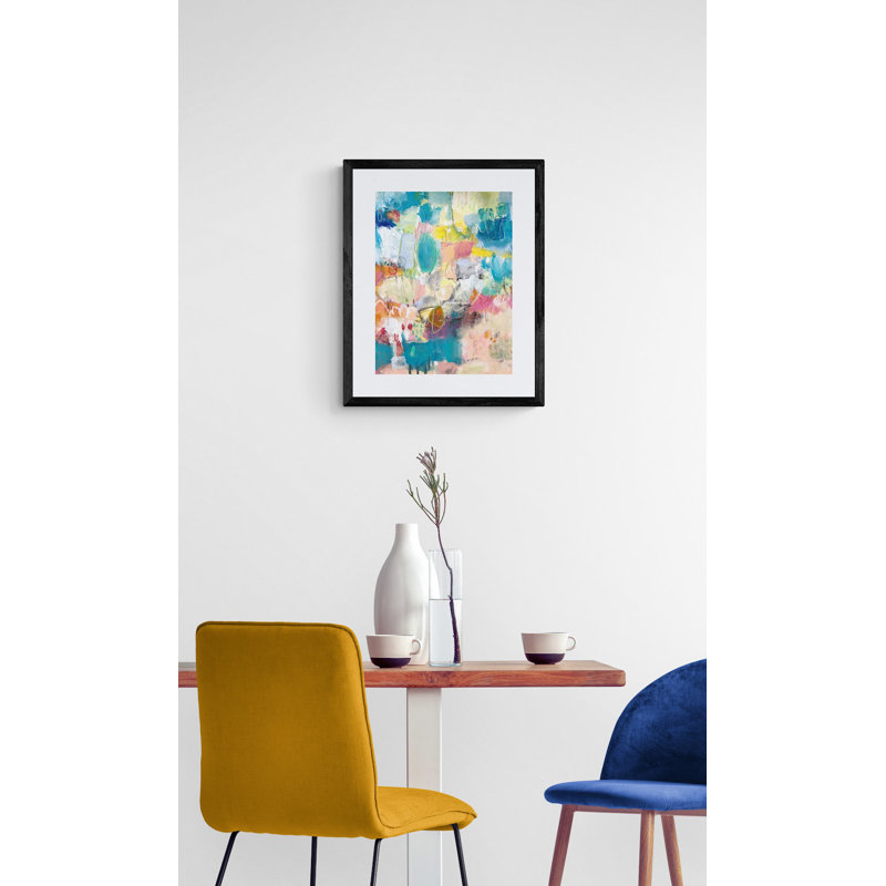 Beach Play Print by Elizabeth Chapman, Black Framed Paper, 21.25" H x 17.25" W