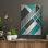 Art mural en métal «Geometric Teal» par Andreas Magnusson