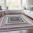 Machine Washable Indoor/Outdoor Xhevrie Blush Rug-1463320880