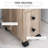 Freestanding Compact Design Bathroom Cabinet With 2 Open Cabinets, 1 Door Cabinet, 1 Drawer And 4 Rolling Wheels