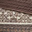 Ensemble de couvre-lit très grand réversible en jacquard 5 pièces avec motifs géométriques et feuilles pour très grand lit