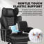 Inbox Zero Adjustable Reclining Ergonomic Faux Leather Swiveling PC & Racing Game Chair-942999423