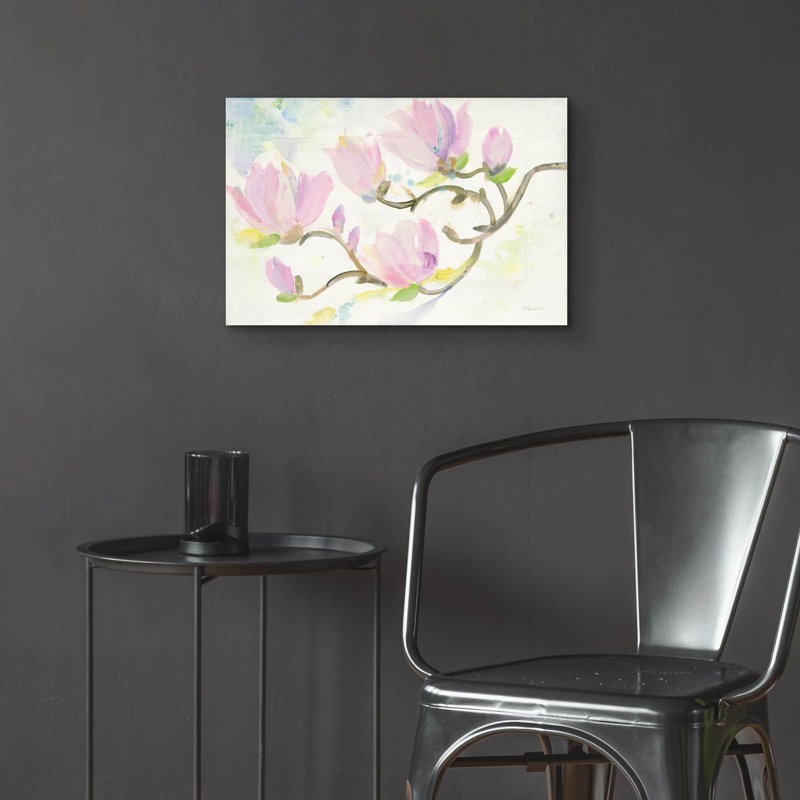 Art mural en verre «Flowering Branches» par Albena Hristova, H 16 po x l 24 po x P 0,2 po
