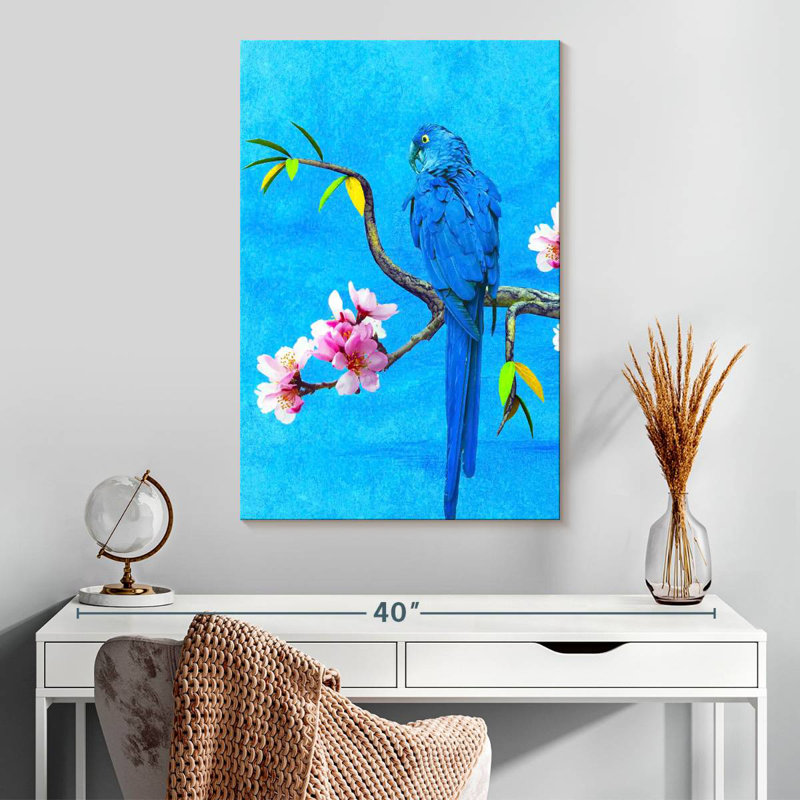 Brampt Spring Bird And Flower, 30" H x 20" W