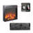 18" Electric Fireplace Insert, Ultra Thin Heater With Log Set And Realistic Flame, Overheating Protection-1031744000