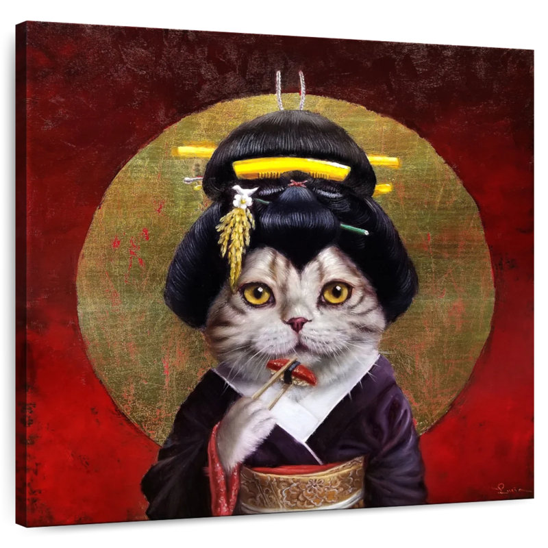 Ketti Kyoto Kitty, 10" H x 10" W