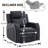 Power Reclining Chair with LED Lights, Cup Holders, Storage & USB Ports-123766283