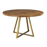 Tessa 56" Solid Oak Dining Table