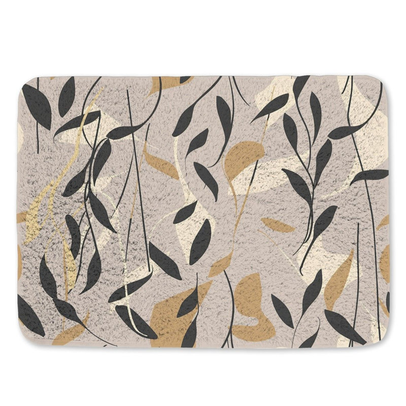 Tapis de bain floral Nouva, L 21 po x L 34 po