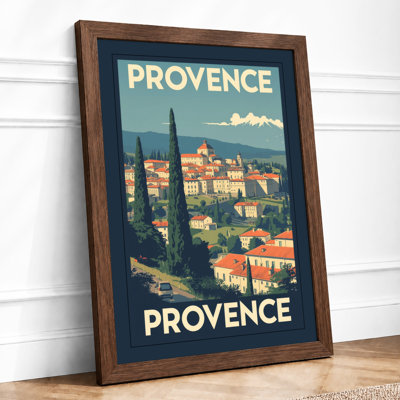 Postcard from Provence Vintage - Framed Print