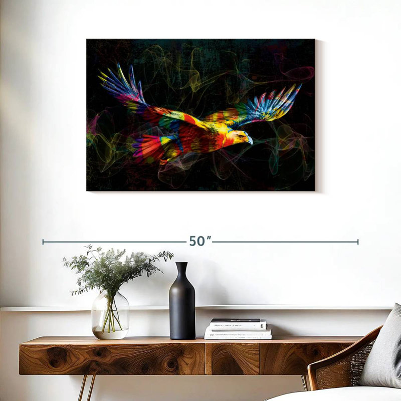 Brampt Flying Eagle Smoke Colors, 24" H x 36" W