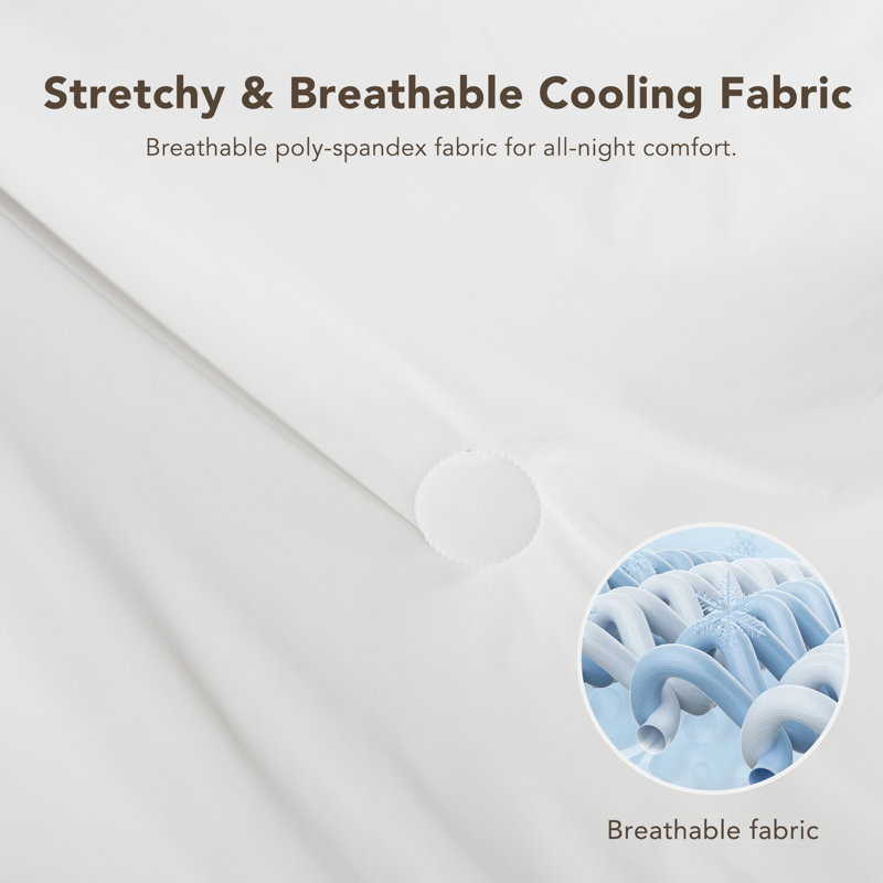 Summer Cooling Comforter, All-Season Silky Smooth Lightweight & Breathable Quilt for Hot Sleepers with Q-Max 0.45 Technology, Temperature Regulating White Cooling Blanket for Night Sweating Relief, Available in Twin