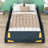 Alara Platform Bed with Race Car Design and Footboard Storage-1478345121