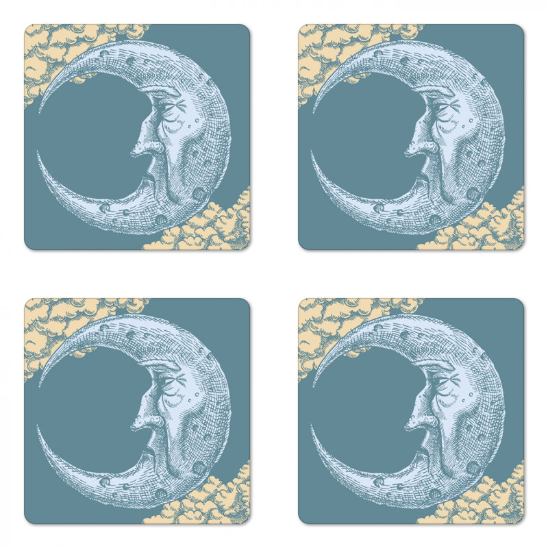 Sous-verre lune